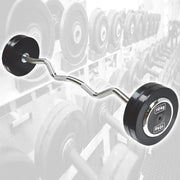 Trade Shop - Manubri Bilanciere Curl Curvo Ondulato Precaricato Da 20 Kg 10+10 Kg Bodysolid -