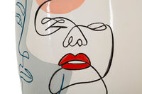 Vaso 20,5x38x20,5 cm in Poliresina Multicolor