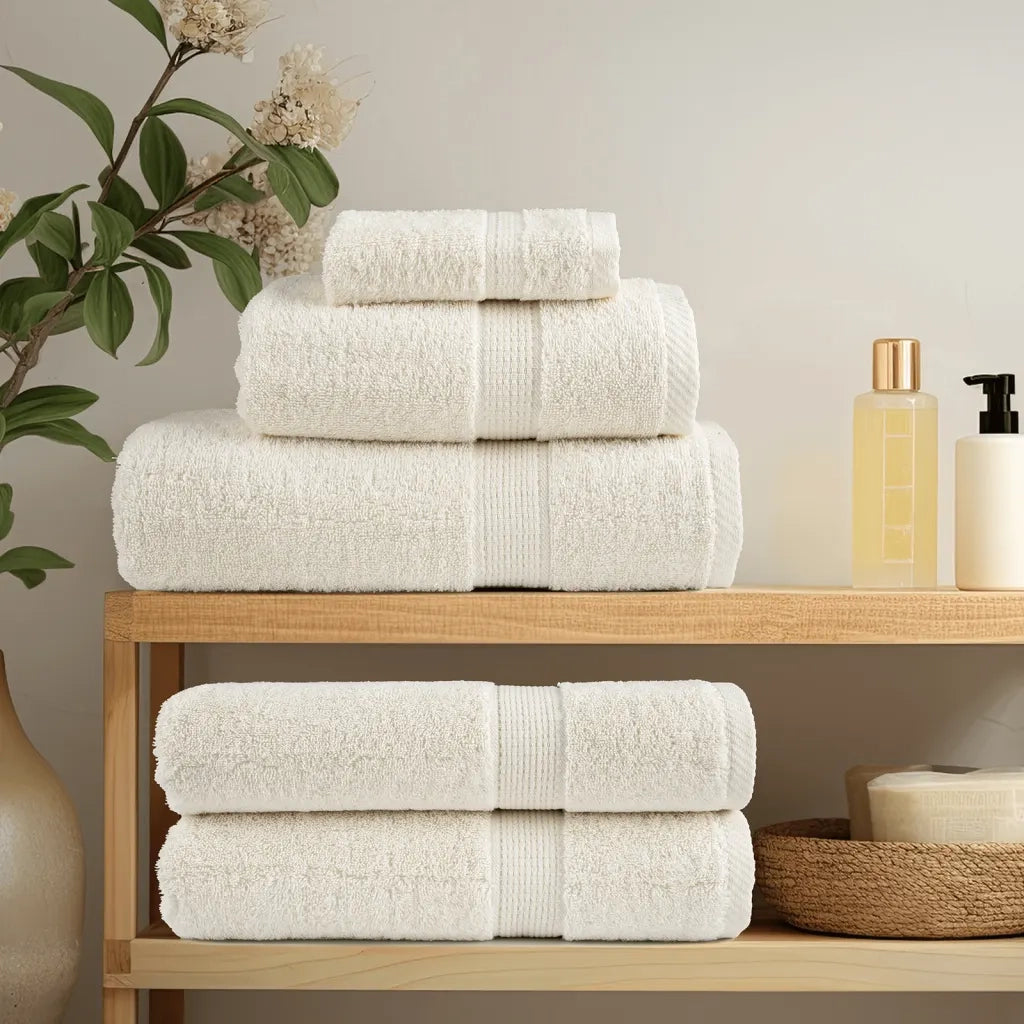 Asciugamani da bagno Premium SOLUND 10 pz Crema 100x150 cm 600 g/m² 137481