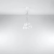 Lampada a sospensione DIEGO 5 bianco