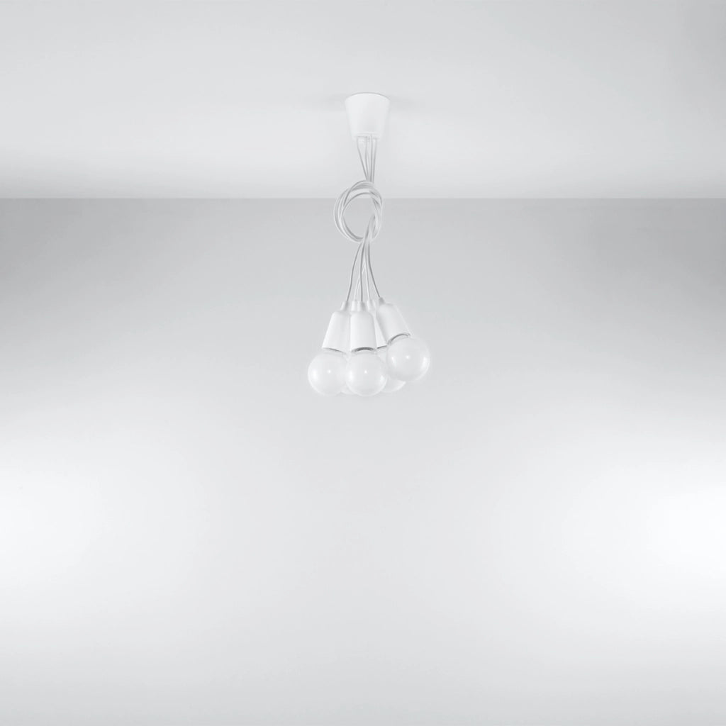 Lampada a sospensione DIEGO 5 bianco