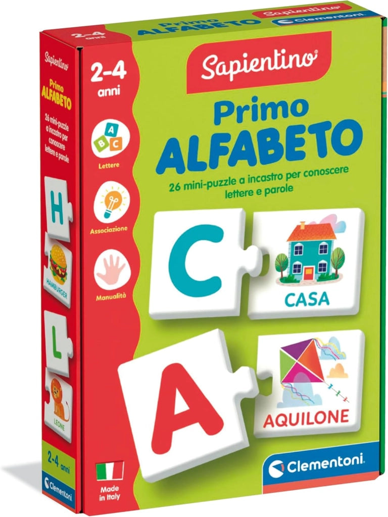 Sapientino - Primo Alfabeto, Gioco Educativo  con Flashcards per Imparare Le Lettere e Le Prime Parole, Made in Italy, L