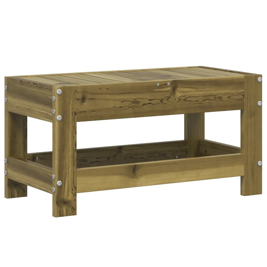 Sedia da giardino-Poggiapiedi da Giardino 62x30x32 cm in Legno Impregnato di Pino