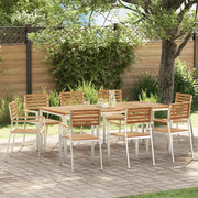Sedia da Giardino 8 pcs Olio Naturale Legno di teak solido 3334850
