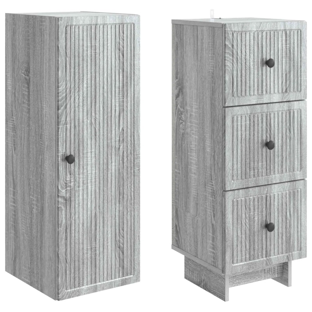 Set di armadi 2 pcs 33 x 34,5 x 90 cm Legno ingegnerizzato