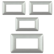 Bticino matix placca 4 posti tecnopolimero colorata am4804 pezzi 4 *** colore silver, confezione 1
