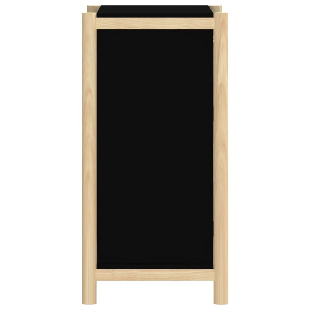 Credenza Nera 62x38x75 cm in Legno Multistrato 345676