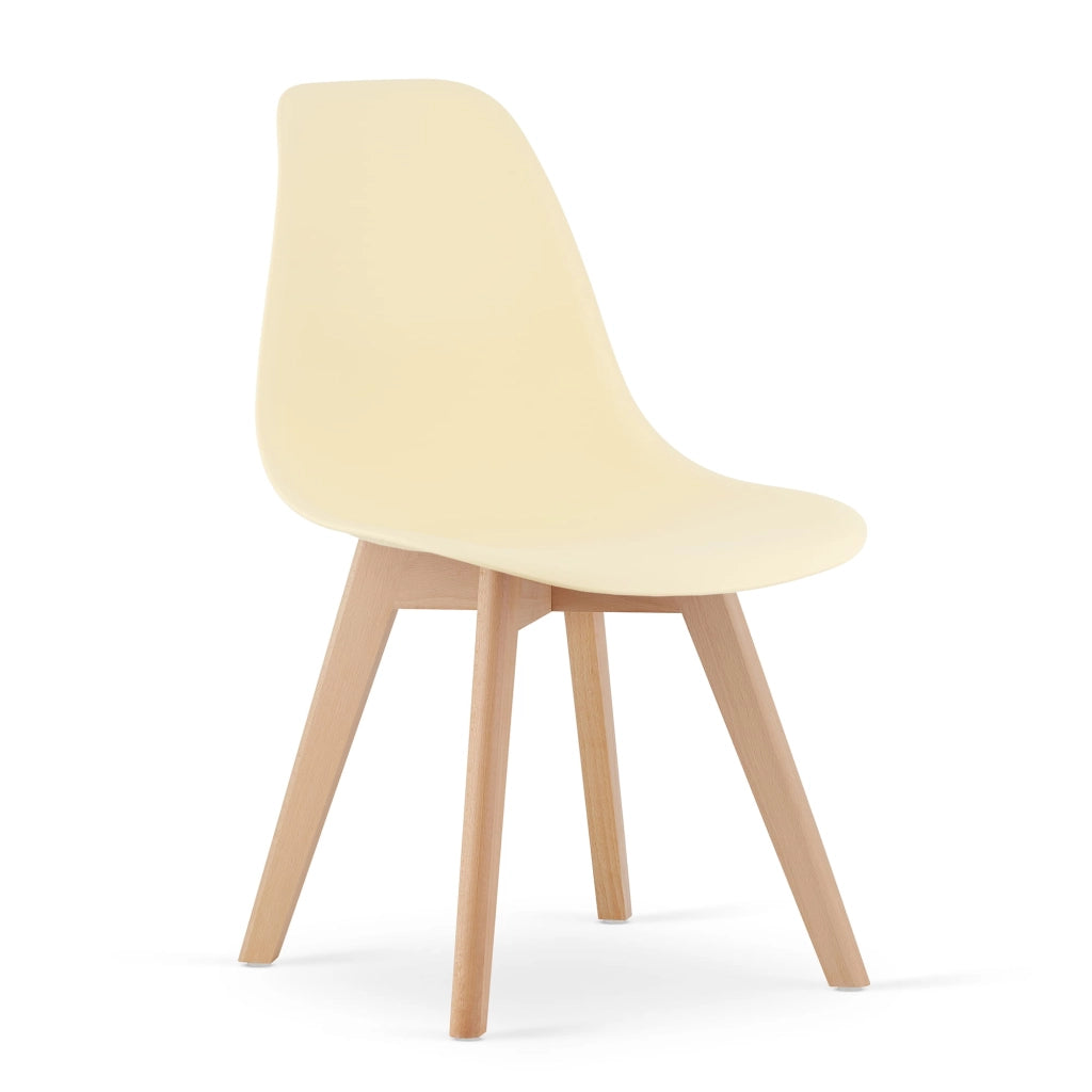 Sedia VALORA KITO - Sedie ergonomiche da pranzo/ufficio color crema x 4