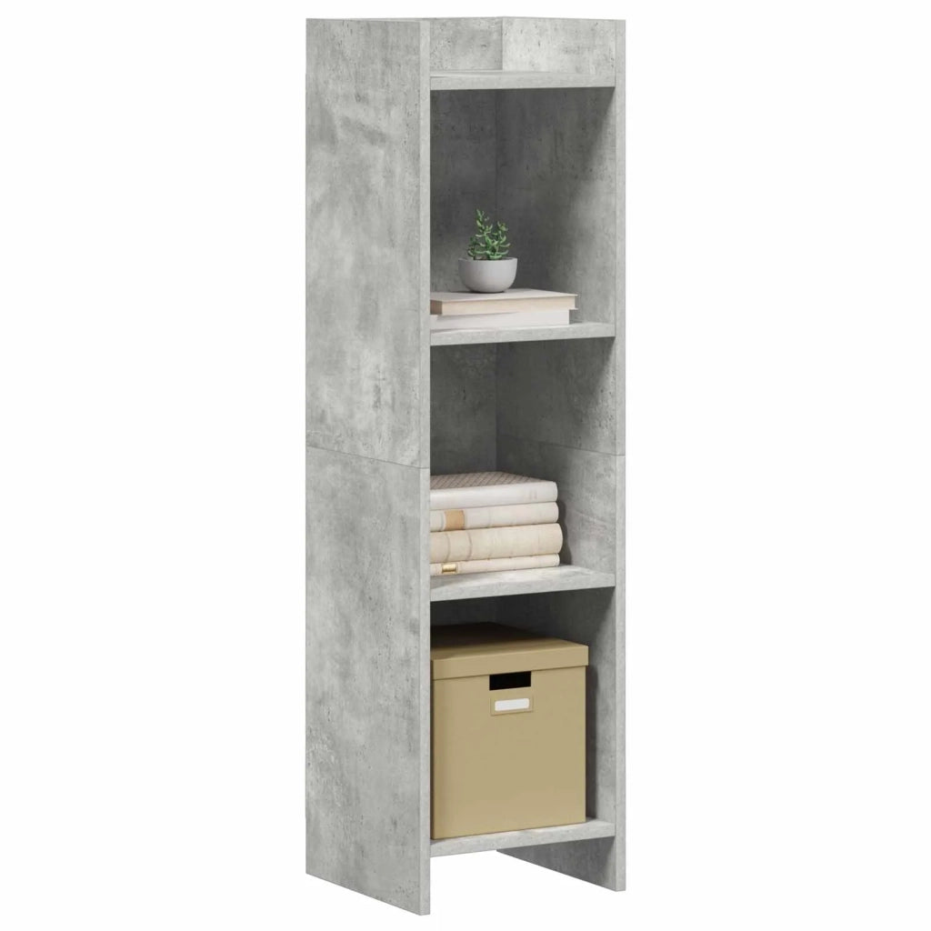 Libreria Grigio Concretè 30 x 30 x 111 cm Legno ingegnerizzato 8011278
