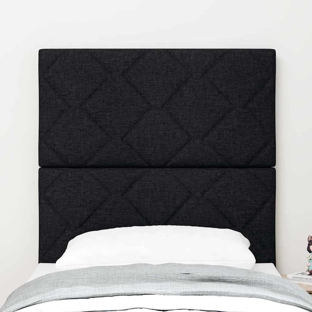 Testiera LED Nero 80 cm Tessuto 3338477