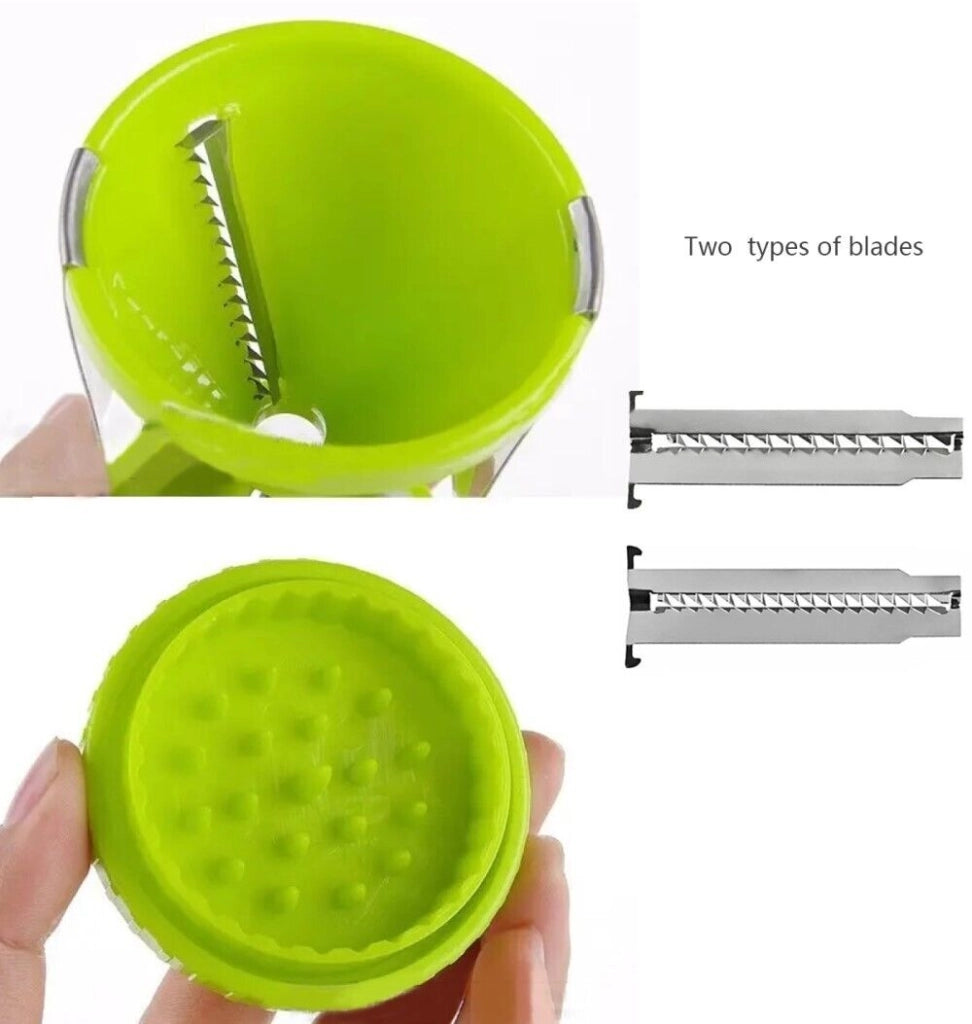 Affetta verdure manuale a spirale affettatrice per verdure Julienne in acciaio