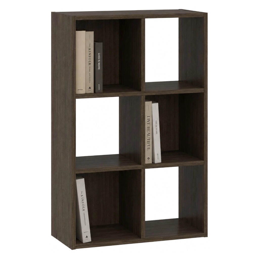 Biblioteca Lifasa, Libreria 4 Ripiani, 61x30x91h cm Marrone Noce