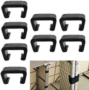 8 pezzi - Viti per mobili - Connettori per bancali esterni - Viti per sedie di rattan - Adatti per bancali da giardino - Facili da installare e da rimuovere - Nero