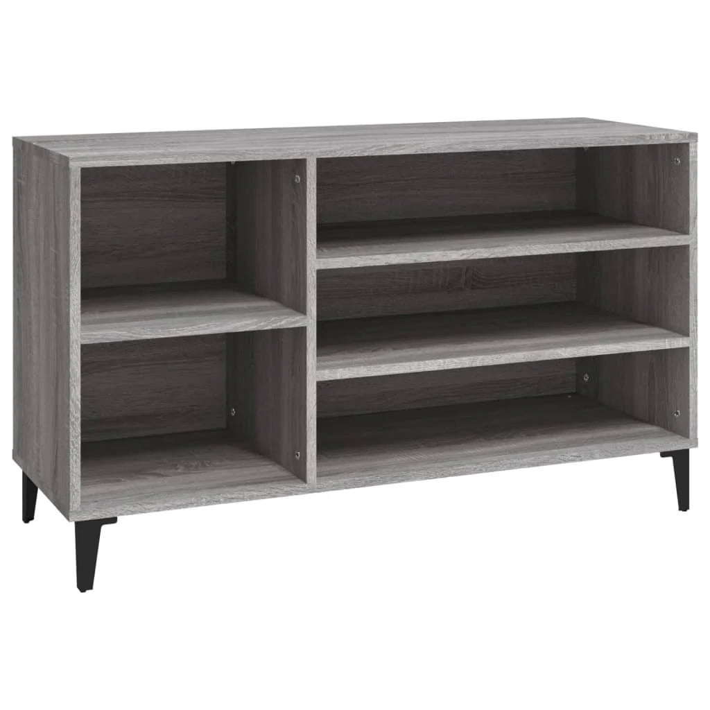 Scarpiera mobile contenitore per scarpe mobile per ingresso/corridoio/soggiorno design Sonoma 102 x 36 x 60 cm legno ingegnerizzato grigio 02_0022055