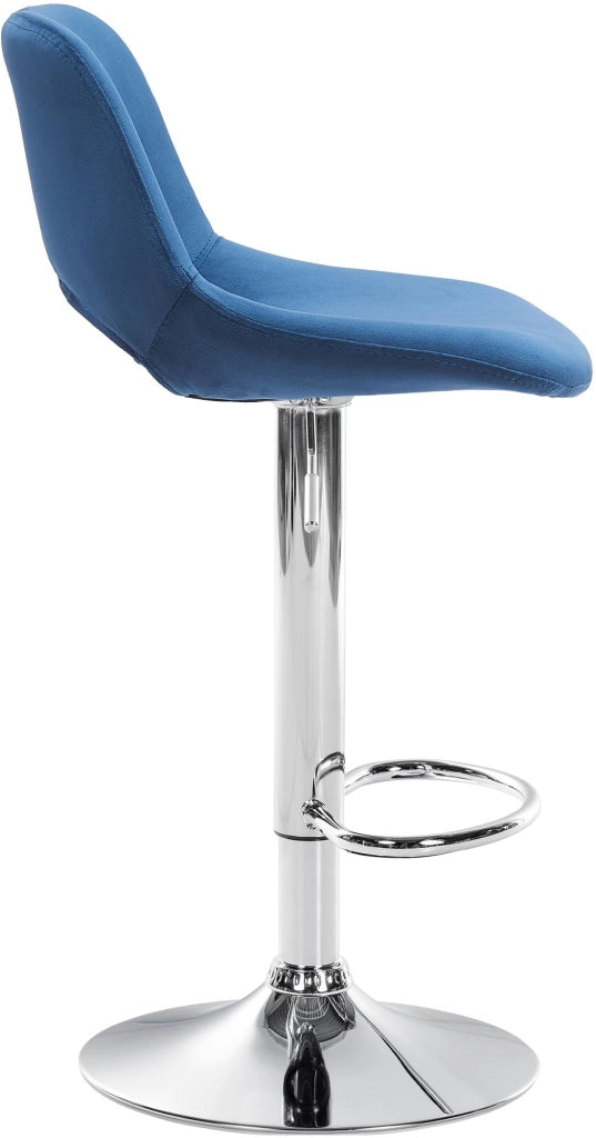 Barhocker Camden Samt chrom