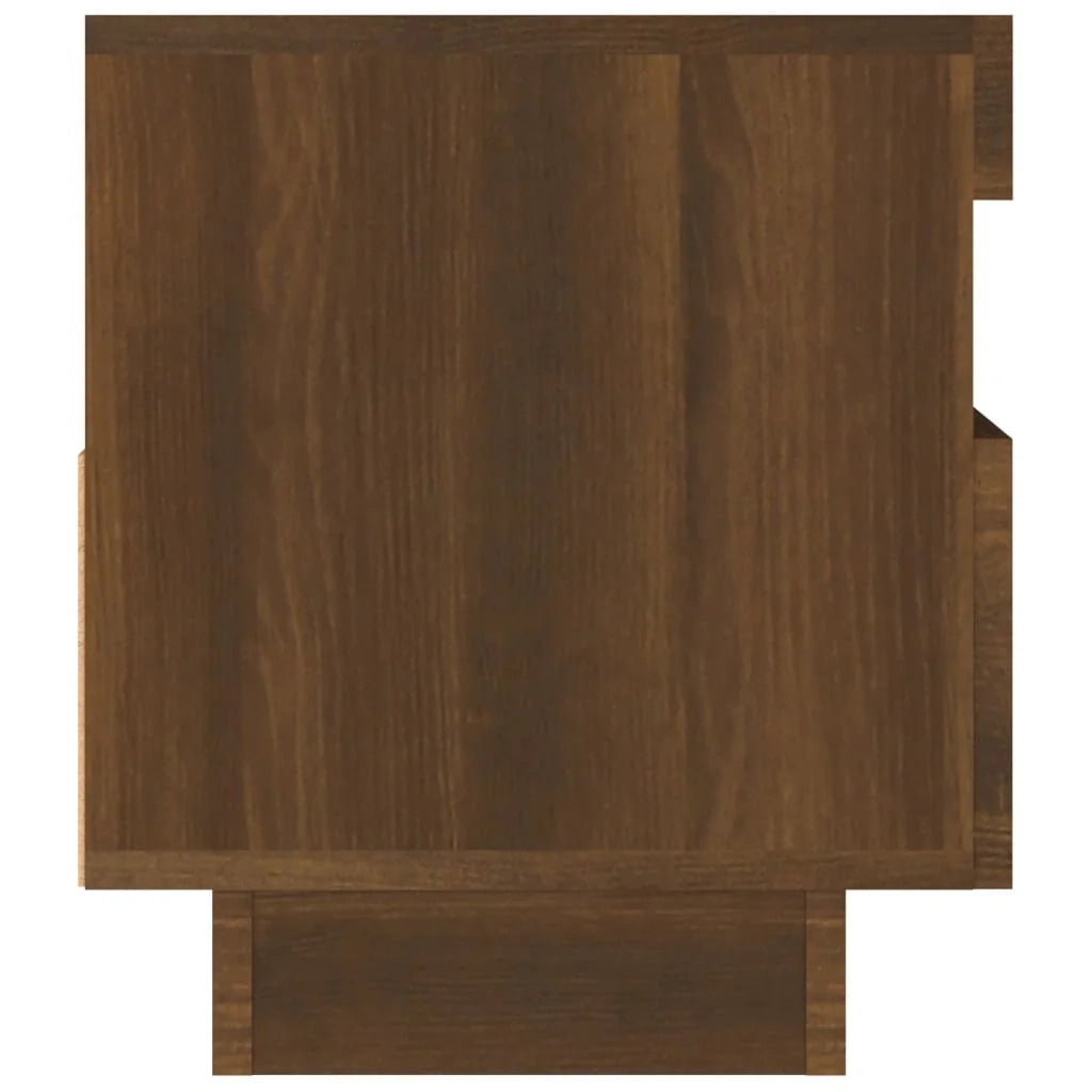 Mobile TV multimediale scaffale TV credenza mobile TV per sala da pranzo soggiorno camera da letto con luci LED rovere 80 x 35 x 40 cm marrone 02_0026699