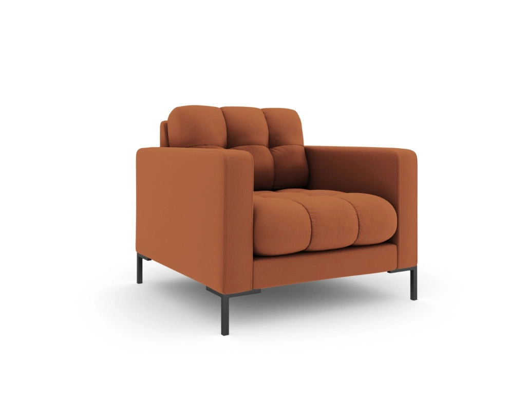 Cosmopolitan Design - Poltrona "Bali" in tessuto strutturato mattone 