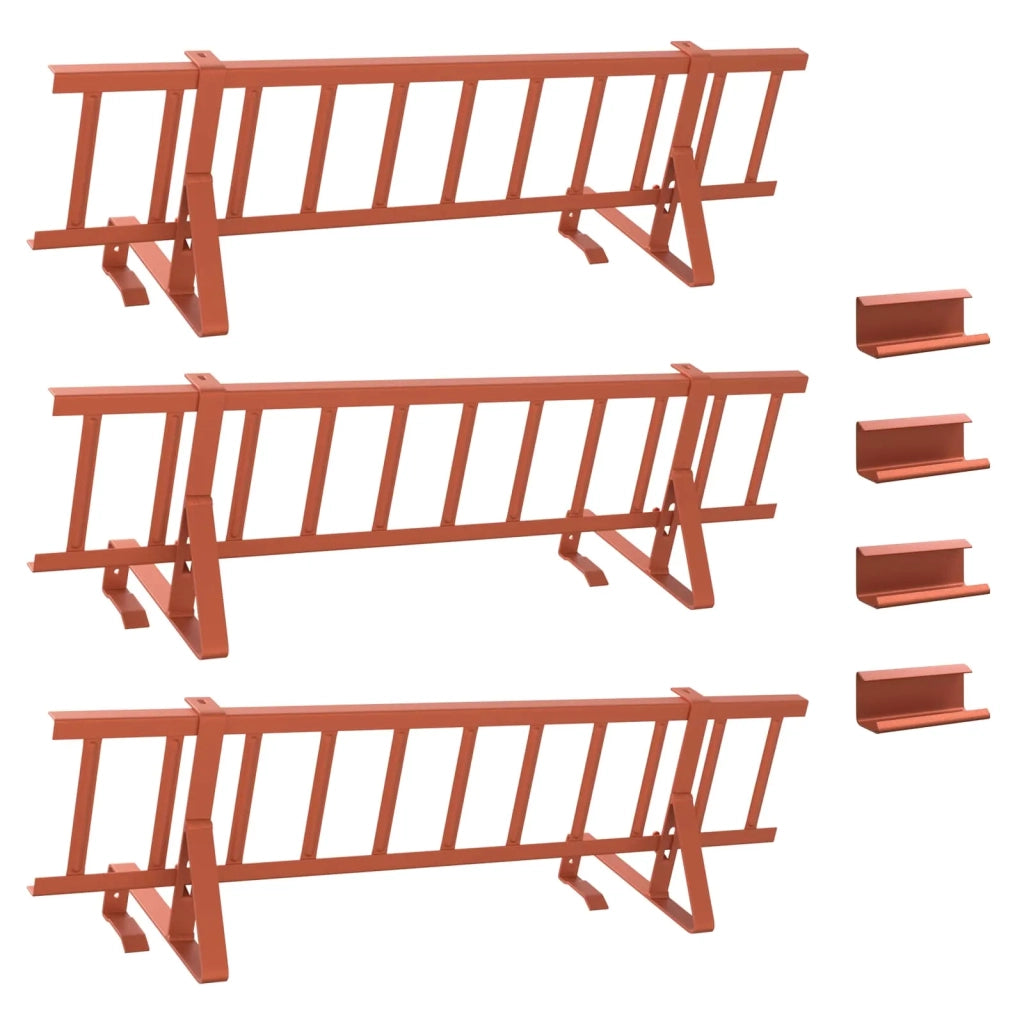 Guardia per neve sul tetto Rosso 300 x 29,5 x 34,5 cm Acciaio CFW6880494