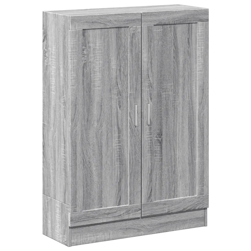 Libreria-Scaffale per Libri-Mobile di Stoccaggio Grigio Sonoma 82,5x30,5x115 cm in Legno Multistrato