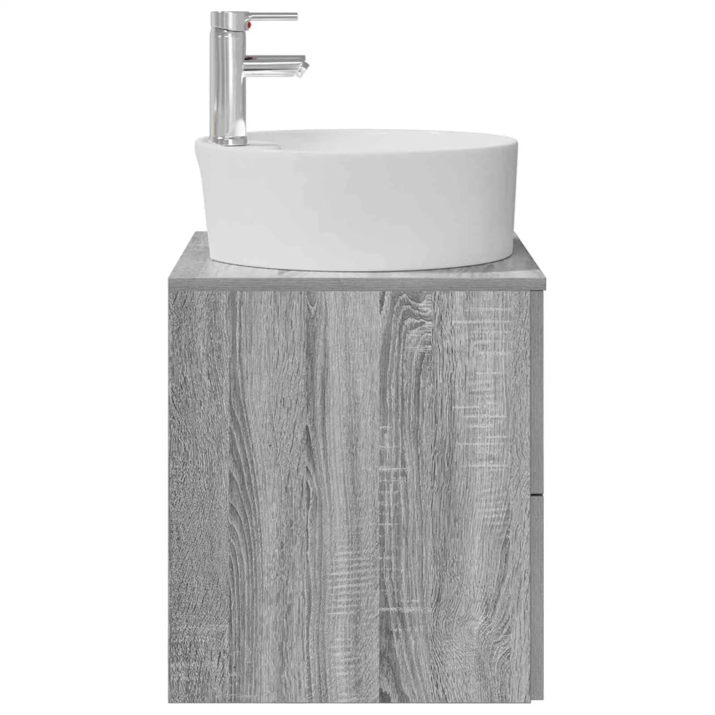 Mobile Lavabo da Parete Sonoma grigio 49,5 x 44,5 x 65 cm 890299