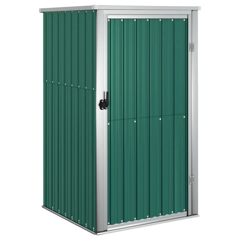 Casetta da giardino cabina ripostiglio casetta da esterno robusta casetta per attrezzi 88 x 89 x 161 cm acciaio zincato verde 02_0022431