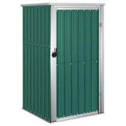 Casetta da giardino cabina ripostiglio casetta da esterno robusta casetta per attrezzi 88 x 89 x 161 cm acciaio zincato verde 02_0022431