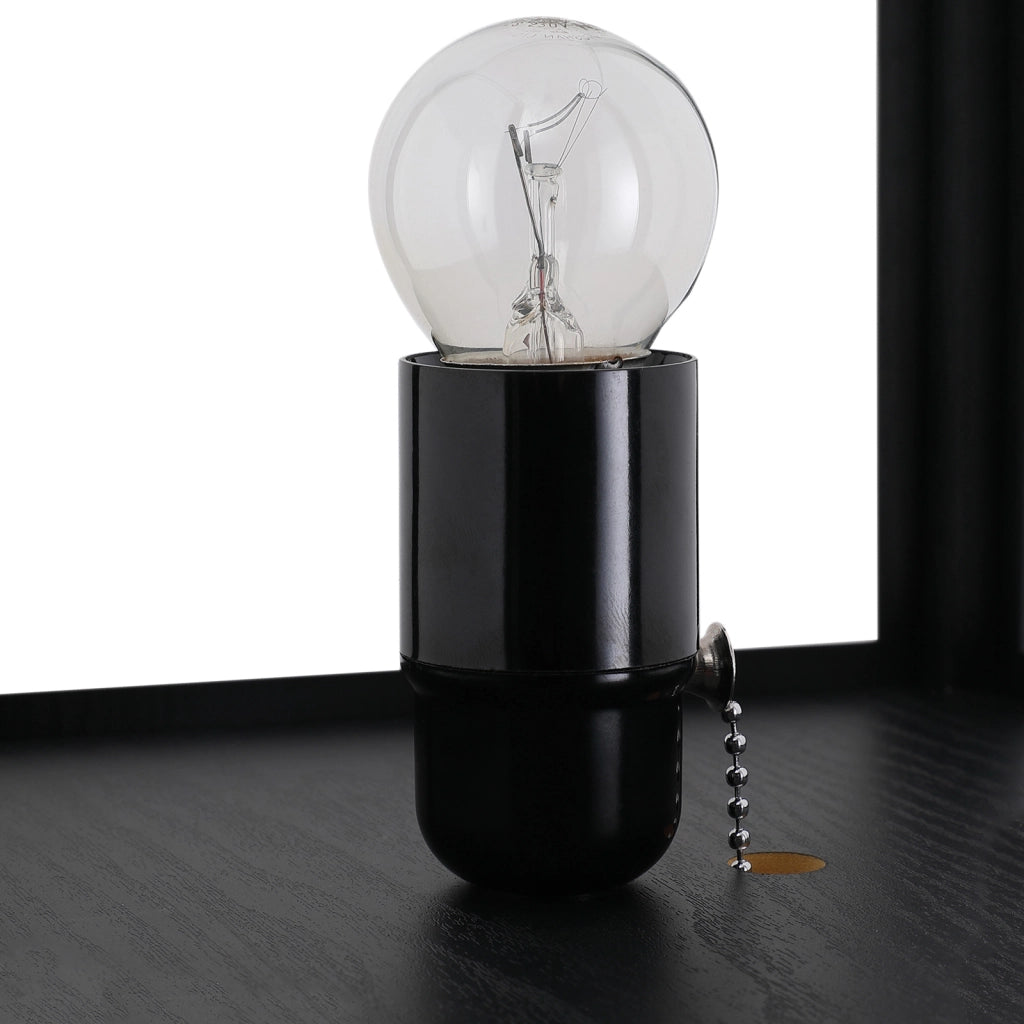 Lampada da terra con scaffale e attacco E27 ¨C zephmum ¨C nero