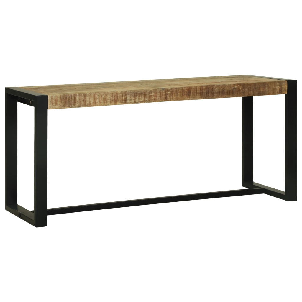 panchina 100x35x45 cm in legno massello di mango