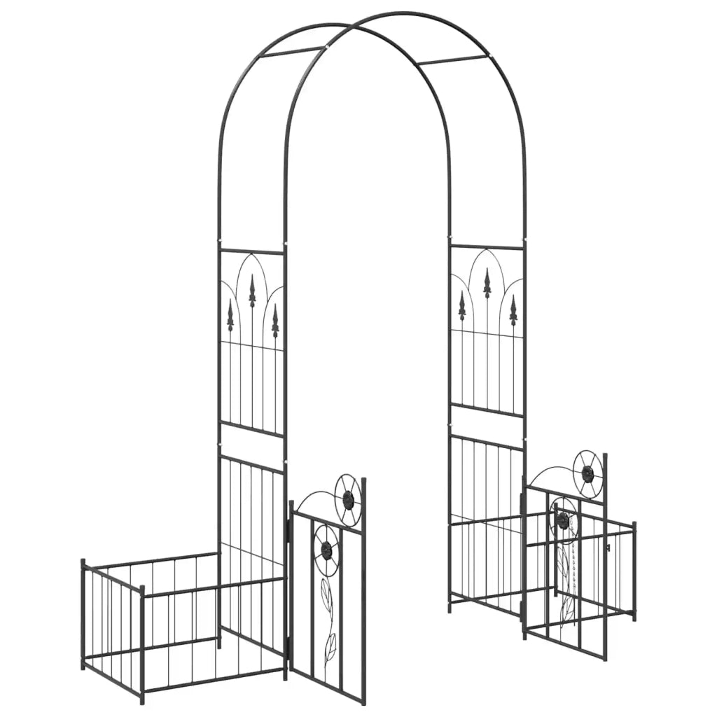 Arco da Giardino con blocco Nero 203 x 50 x 218 cm