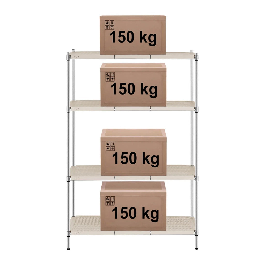 Scaffale professionale in metallo per carichi pesanti 120 x 60 x 180 cm 1000 kg 14_0001507