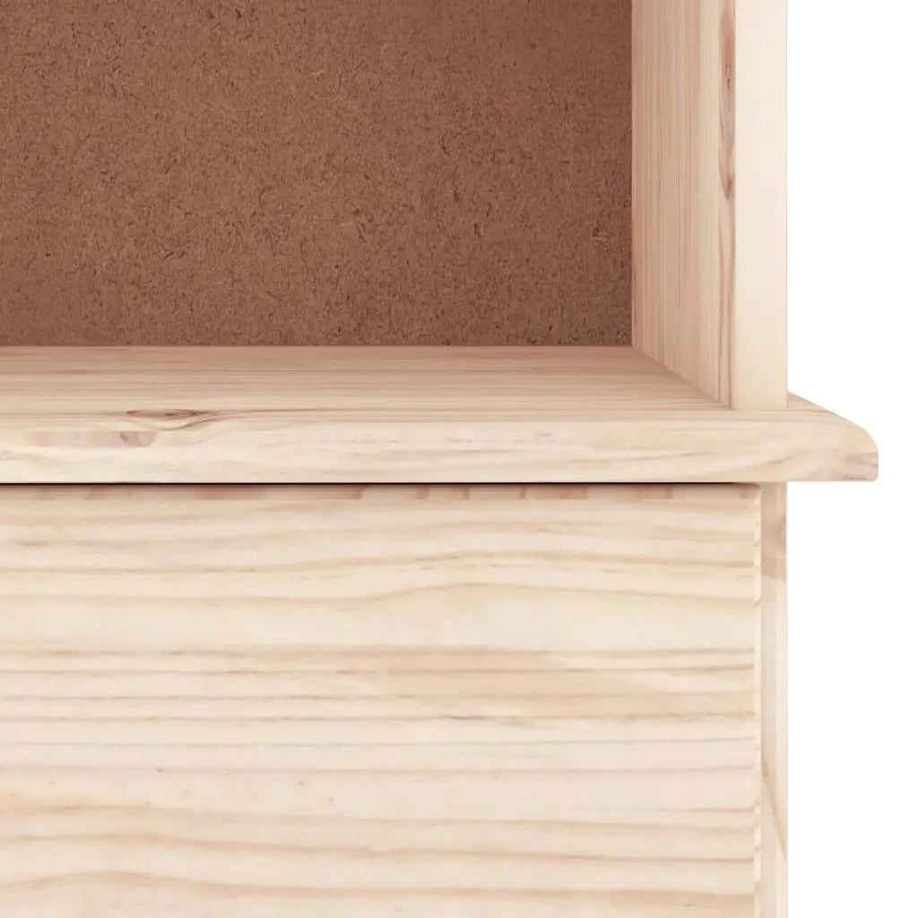 Libreria con Cassetti ALTA 77x35x186,5cm Legno Massello di Pino 353953