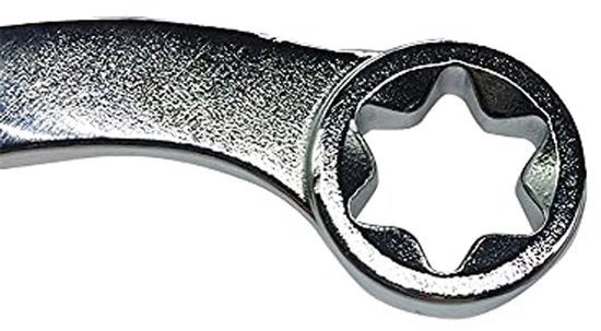 Chiave a doppio ingranaggio a lama lunga in acciaio CVM forma S, forma C, forma a rulli - 8-22 mm.
