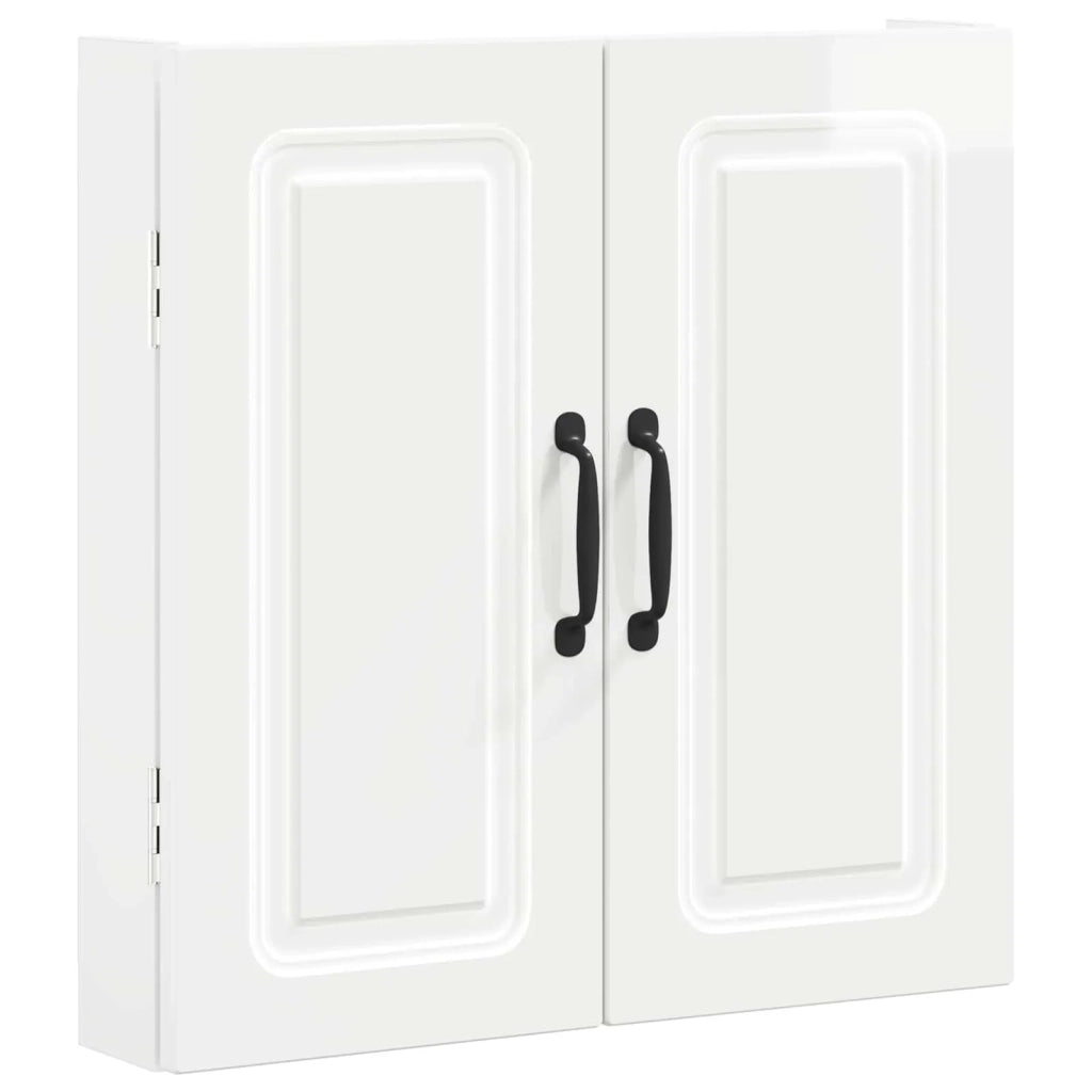 Armadio per Dartboard UTRECHT Bianco Lucido 897769