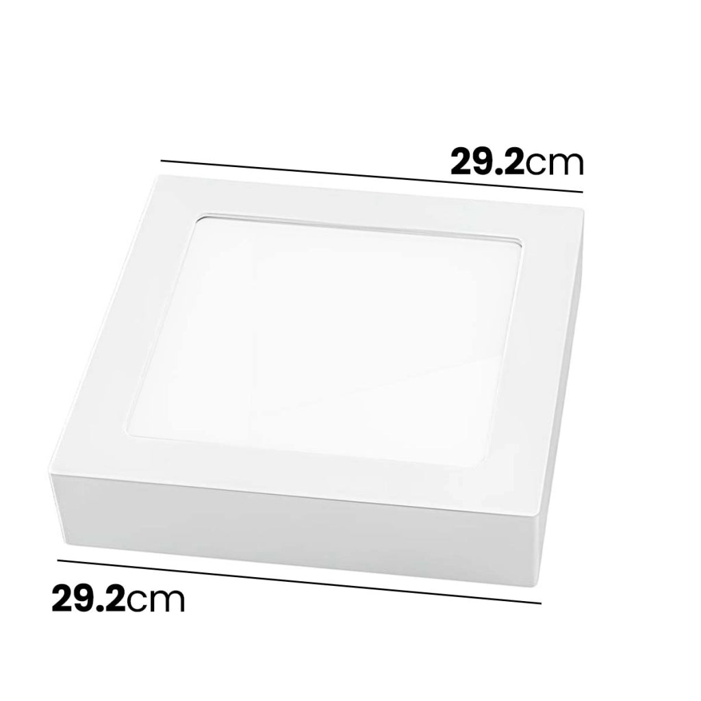 Pannello LED Luminoso Quadrato 25W 29.2x29.2cm Basso Consumo Bianco Avizar