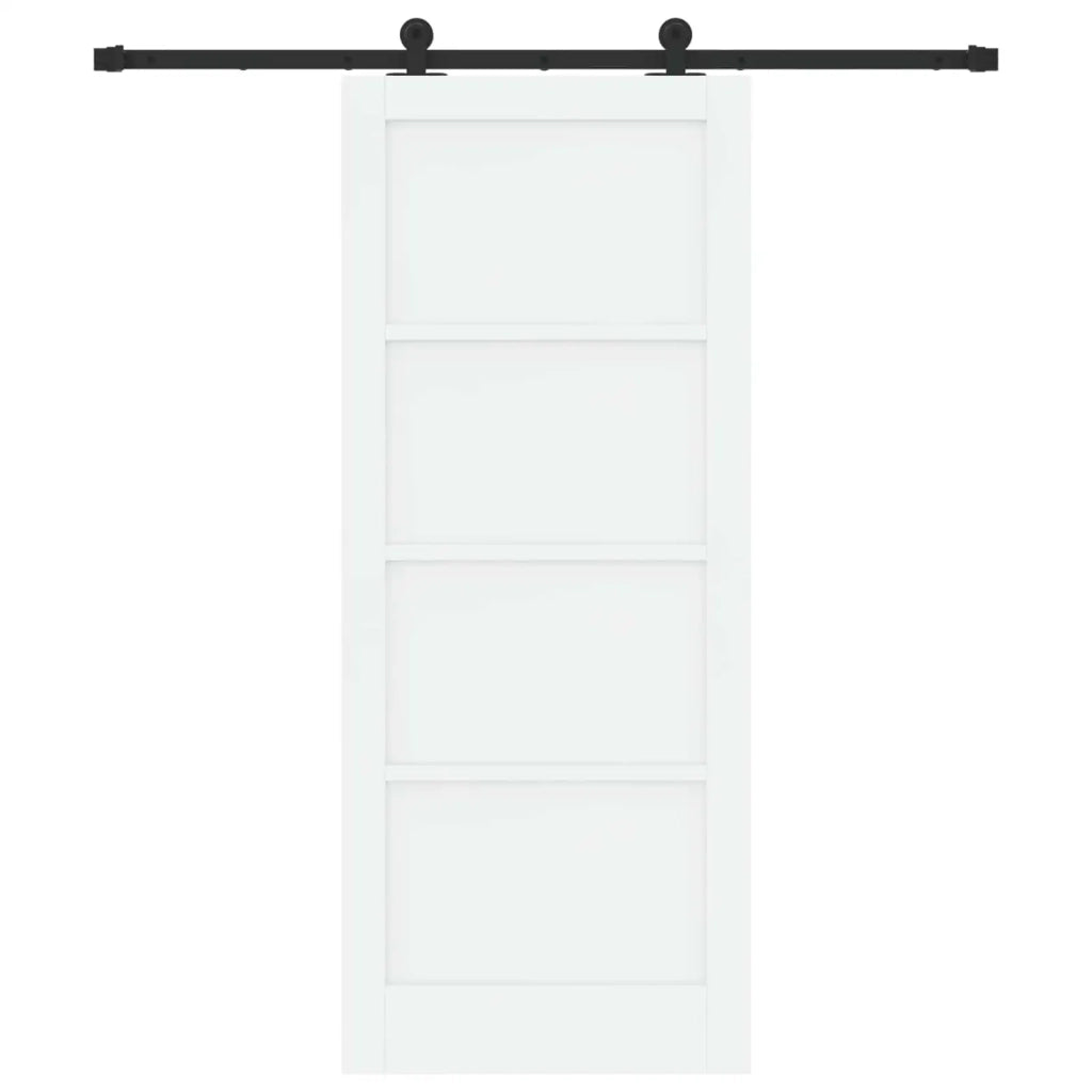 Porta scorrevole Bianco e Nero 83 x 202 cm