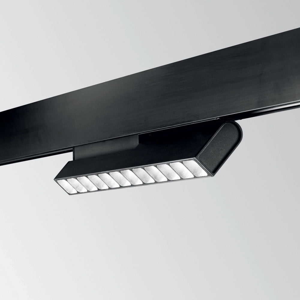 Sistema Magnetico Flessibile On-Off Ego Alluminio Nero 1 Luce 13W 3000K