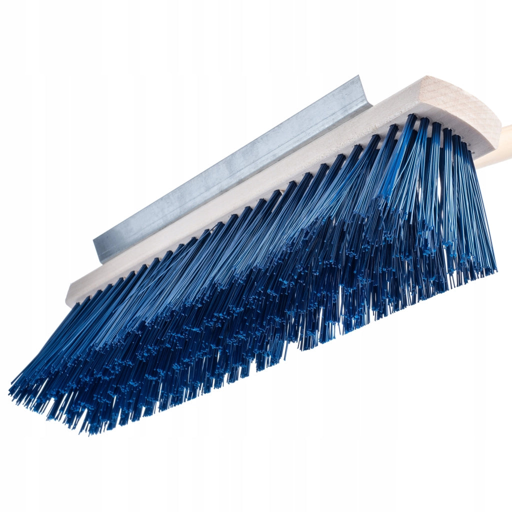 Scopa stradale KADAX da 40 cm per la pulizia di marciapiedi con raschietto da 154 cm