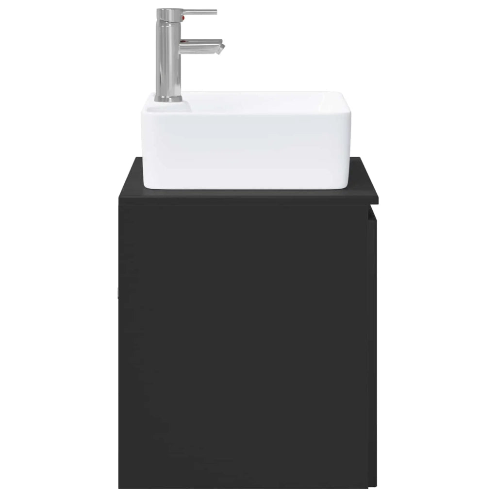 Set di mobili per il bagno Nero Legno ingegnerizzato 3404321
