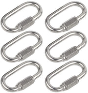 Karabina O-type con Hanger per Chiave in Acciaio Inossidabile per Attività Outdoor - Connessore - Haletto