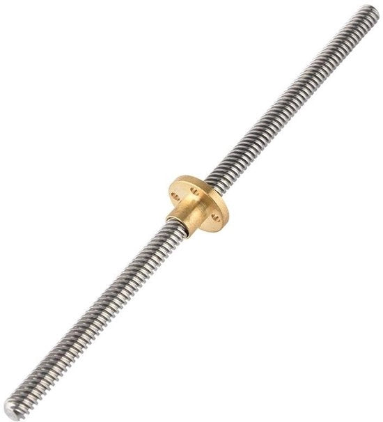 Parti per Stampanti 3D - Inserzione Guida Trapezoidale T8 - Duraturo e Inox - 8 mm - T8 Nut per Stampanti 3D - Adatto per Windows, macOS, Linux.