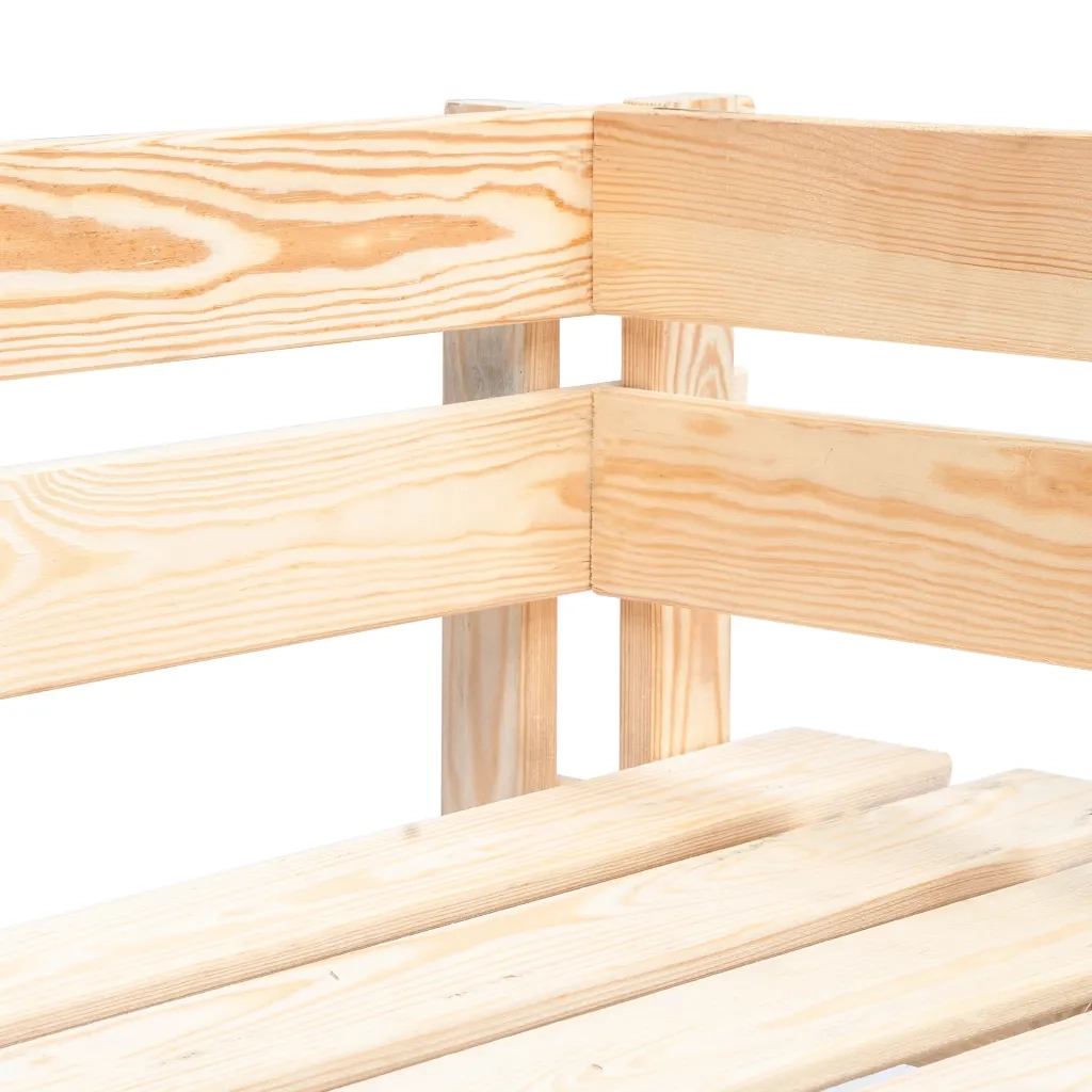 Divano Angolare da Giardino su Pallet Legno di Pino Impregnato 3066604