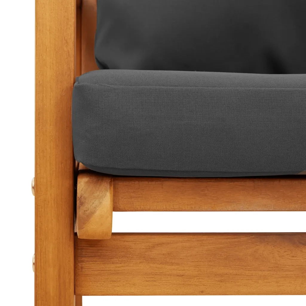 Set Mobili da Giardino 3pz | Set Salotto da Giardino con Cuscini Legno Massello di Acacia