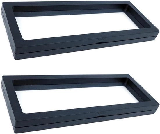 Sostegno per monete e gioielli - Ripiegabile - Nero - Visualizzazione 3D - Adatto a diversi oggetti - 230 x 90 mm.