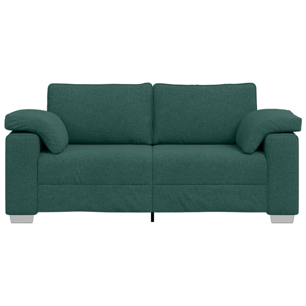 Divano Loveseat Verde Scuro 140 cm in Tessuto