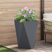Fioriera Antracite 50 x 50 x 75 cm Acciaio 883798
