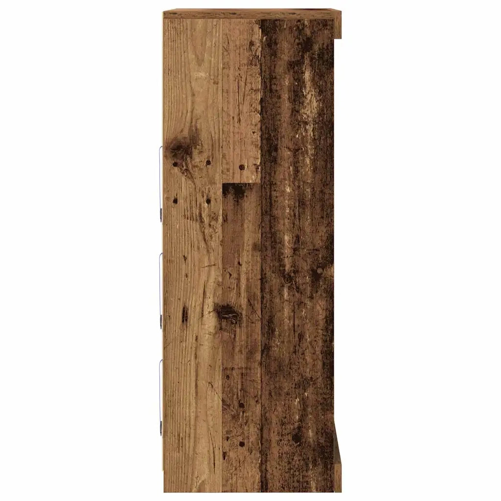 Madia LED Legno vecchio 60,5 x 37 x 100 cm Legno multistrato 863045