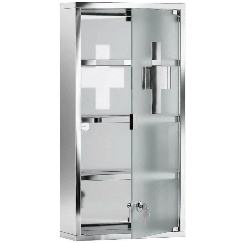 Armadietto Medicinale in Acciaio Inox ¨C Zephmum ¨C 30x12x60cm