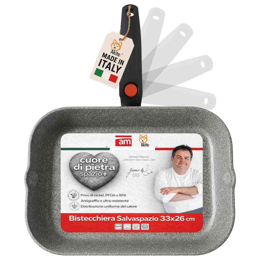 Akitaink Bistecchiera Pietra 33x26 Salvaspazio