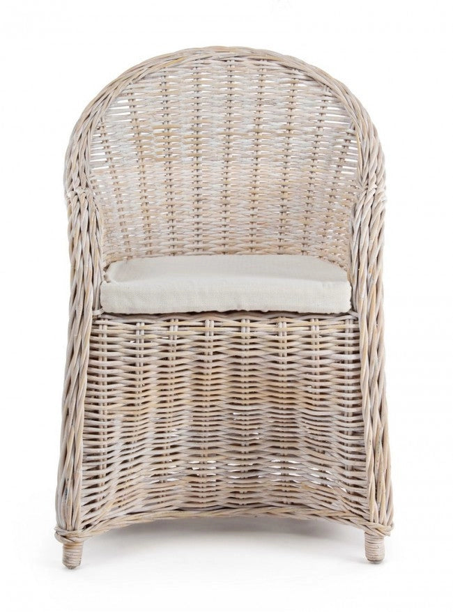 Poltrona 60x67x89h cm con Cuscini Martin New Bianco