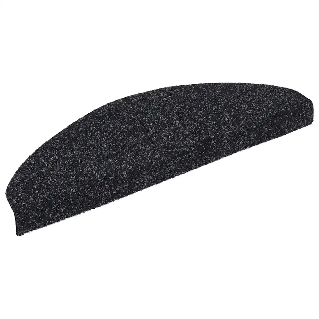 Tappetini per scale autoadesivi 30 pz | Gradini per Scale 65x21x4 cm neri semicircolari grandi
